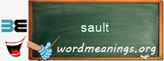 WordMeaning blackboard for sault